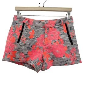 Anthropologie Womens Nomad Morgan Carper Tweed Gardenside Shorts Sz 2